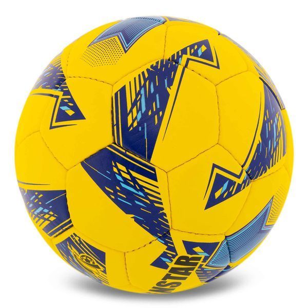 М'яч футбольний BALLONSTAR FB-5176 №5 PU жовтий-синій FB-5176 фото