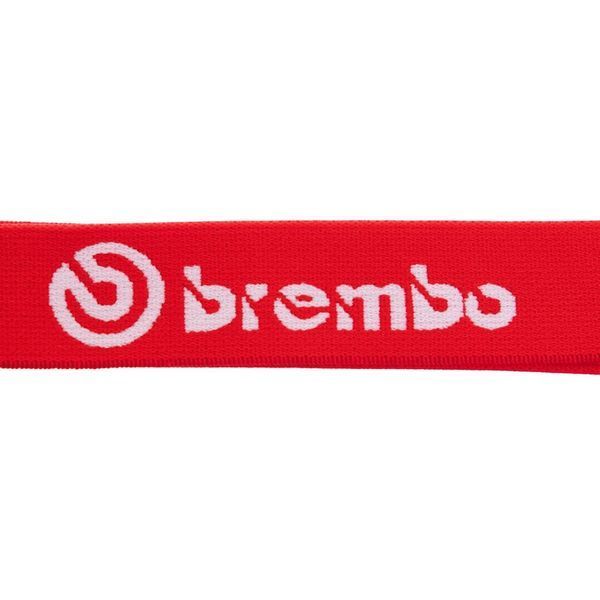 Шнурок ремешок лента для ключей телефона бейджа на шею с логотипом BREMBO M-4559-29 50см красный M-4559-29 фото