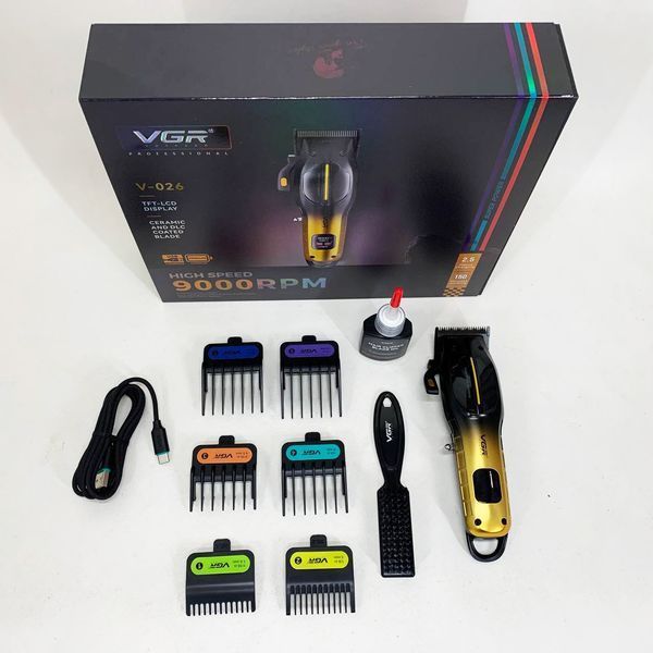 Акумуляторна машинка для стрижки VGR V-026 GOLD. Колір: золотий ws37322 фото