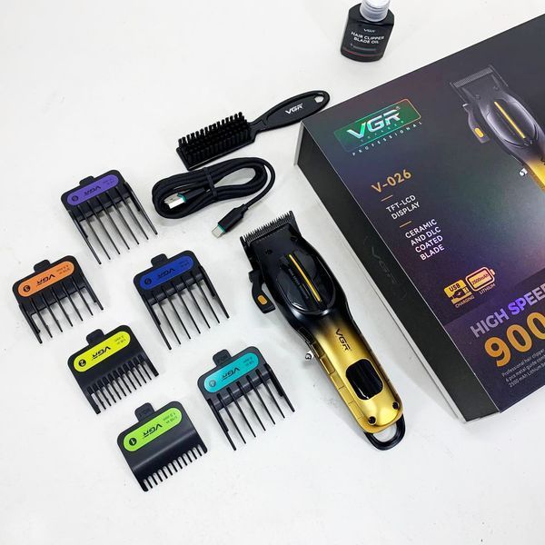 Акумуляторна машинка для стрижки VGR V-026 GOLD. Колір: золотий ws37322 фото