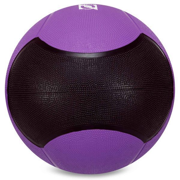 Медбол м'яч медичний Medicine Ball Zelart FI-5121-10 10кг фіолетовий-чорний FI-5121-10 фото