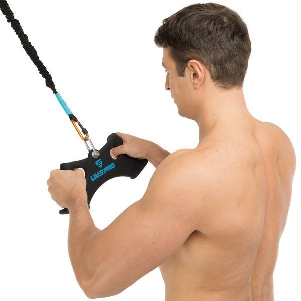 Рукоятка для тяги вниз c узким хватом Triceps grip нескользящее покрытие LiveUp LP8325 черный LP8325 фото