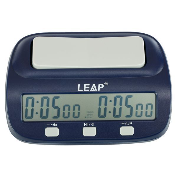 Часы шахматные электронные многофункциональные LEAP PQ9923 пластик черный PQ9923 фото