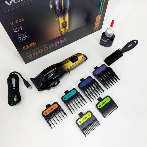 Акумуляторна машинка для стрижки VGR V-026 GOLD. Колір: золотий ws37322 фото