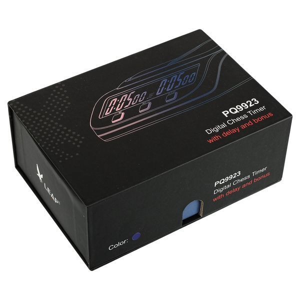 Часы шахматные электронные многофункциональные LEAP PQ9923 пластик черный PQ9923 фото