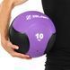 Медбол м'яч медичний Medicine Ball Zelart FI-5121-10 10кг фіолетовий-чорний FI-5121-10 фото 8