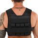 Жилет утяжелитель с регулируемым весом Zelart WEIGTH VEST TA-7815-15 вес-1-15кг черный TA-7815-15 фото 8