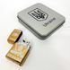 Дуговая электроимпульсная USB зажигалка Украина (металлическая коробка) HL-449. Цвет: золотой ws83294-3 фото 13