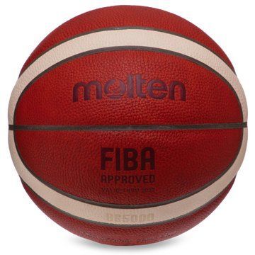 Мяч баскетбольный MOLTEN FIBA APPROVED B7G5000 размер 7 оранжевый-бежевый B7G5000 фото