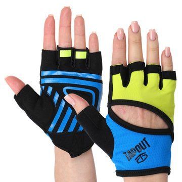 Перчатки для фитнеса и тренировок TAPOUT SB168515 XS-M черный-синий-желтый M SB168515 фото