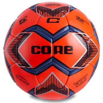 Мяч футбольный CORE HI VIS3000 CR-017 №5 PU красный CR-017 фото