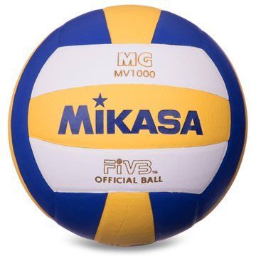 Мяч волейбольный MIKASA MV-1000 №5 PU синий-желтый-белый MV-1000 фото