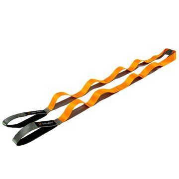 Лента стропа с петлями для растяжки Stretch Strap Zelart FI-6666 10 петель серый-оранжевый FI-6666 фото