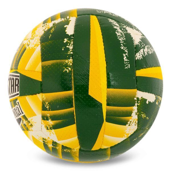 Мяч волейбольный BALLONSTAR SV-4W GOLD VB-5215 №5 PU зеленый-желтый VB-5215 фото