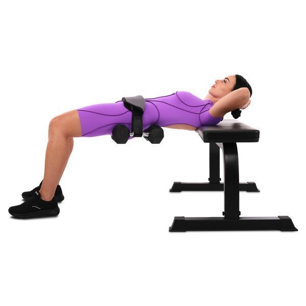 Пояс тренажер для сідничного містка регульований ваговий пояс PORTABLE HIP THRUST STRAP EZOUS L-04 сірий-чорний L-04 фото