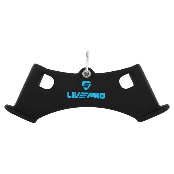 Рукоятка для тяги вниз c широким хватом Wide Triceps grip нескользящее покрытие LiveUp LP8324 черный LP8324 фото
