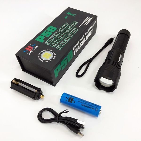 Фонарик ручной тактический Bailong BL-Z01-P50, сверхмощный фонарик, тактические фонари для охоты ws11293 фото