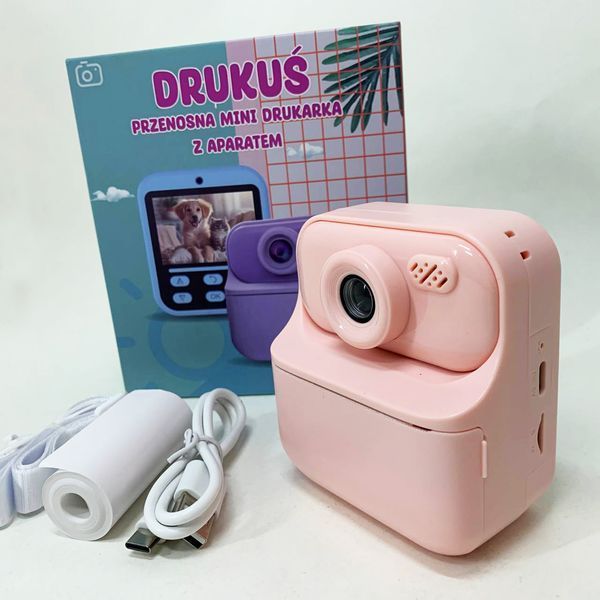 Дитячий фотоапарат миттєвого друку S1 Pink ws51891 фото