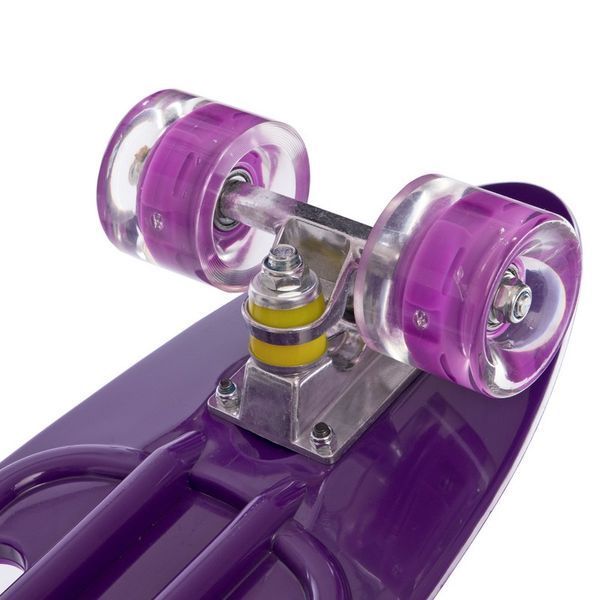 Пенни борд Penny Board круизер пластиковый со светящимися колесами и ручкой для переноски 24' SP-Sport HB-31B-4 фиолетовый HB-31B-4 фото