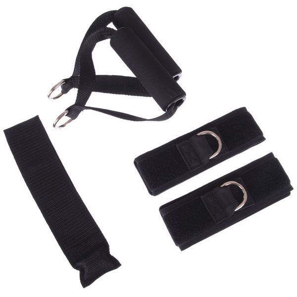 Эспандер многофункциональный для фитнеса 5 жгутов Resistance Band SP-Sport FI-801 в чехле разноцветный FI-801 фото