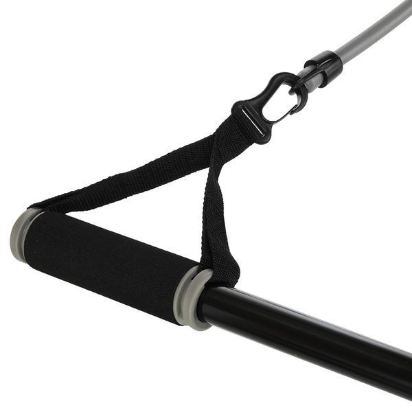 Палка гимнастическая с эспандерами и креплением на дверь DOOR GYM SET PRO-SUPRA FI-501A l-74-125см черный-серый FI-501A фото