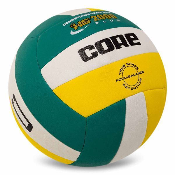 М'яч волейбольний CORE HYBRID CRV-029 №5 PU зелений-жовтий-білий CRV-029 фото
