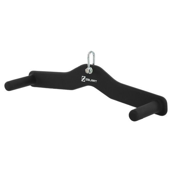 Рукоятка для тяги вниз з широким хватом Lat Pull Down Bar нековзне покриття Mdbuddy TA-5392 розмір 52х10х15см чорний TA-5392 фото
