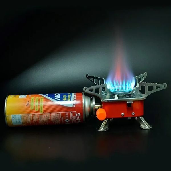 Газовая горелка кемпинговая плита газовый примус газовая плита портативная с чехлом, таганок походный ws27795 фото