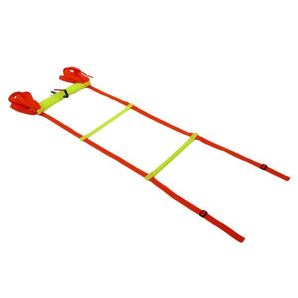 Координационная лестница дорожка для тренировки скорости 5м длина 8 ступеней STAR SA600 оранжевый-желтый SA600 фото