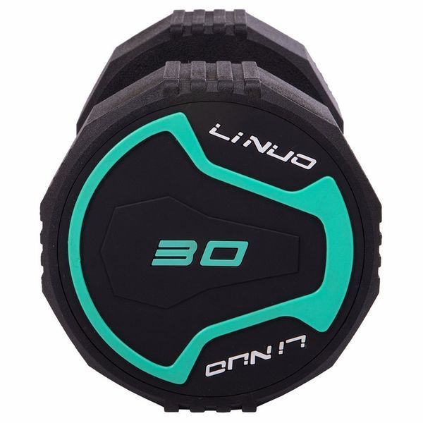 Гантель цельная профессиональная с полиуретановым покрытием LI NUO TA-3614-30 1шт 30кг черный TA-3614-30 фото