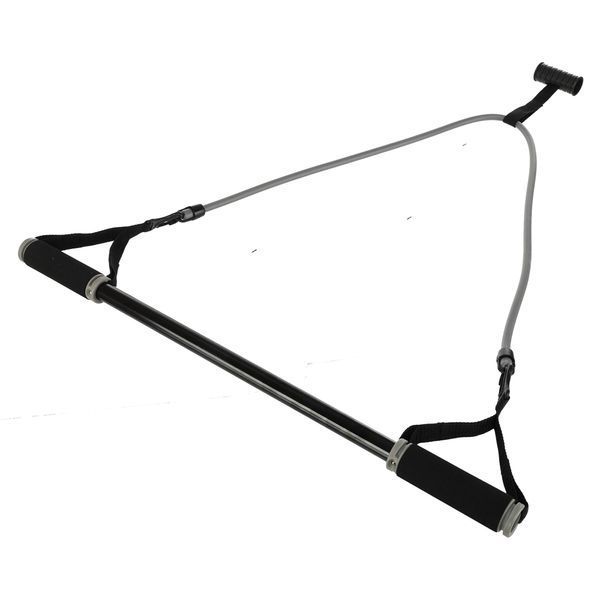 Палка гимнастическая с эспандерами и креплением на дверь DOOR GYM SET PRO-SUPRA FI-501A l-74-125см черный-серый FI-501A фото