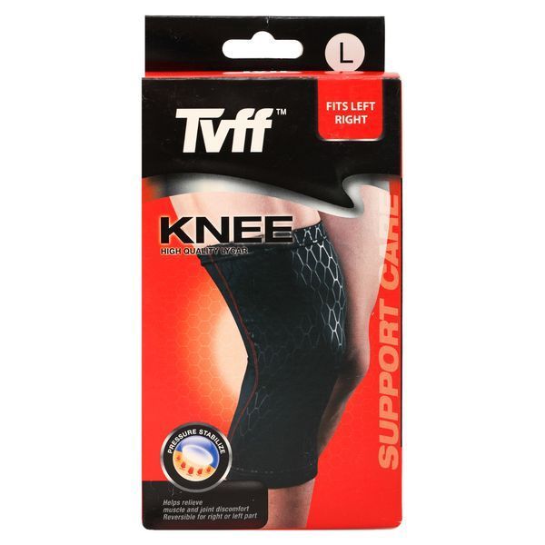 Наколенник спортивный эластичный компрессионный TVFF 901501 S-XL 1шт черный 901501 фото
