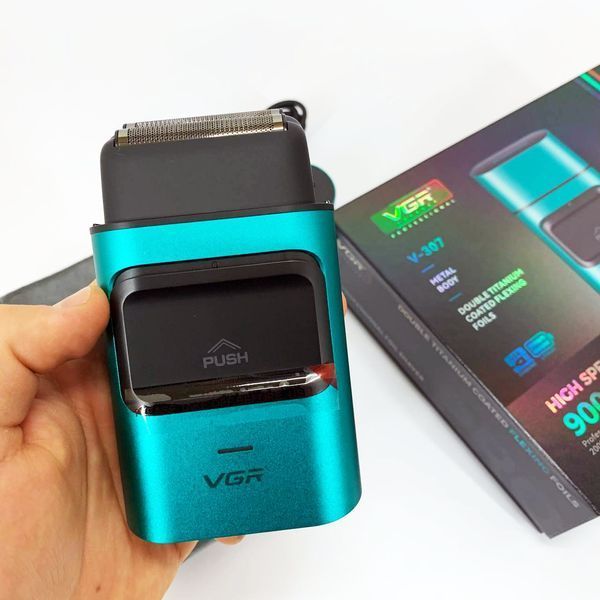 Электробритва-шейвер для бороды и лица VGR V-307 GREEN металлический корпус ws71627 фото