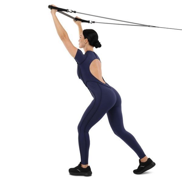 Палка гимнастическая с эспандерами и креплением на дверь DOOR GYM SET PRO-SUPRA FI-501A l-74-125см черный-серый FI-501A фото