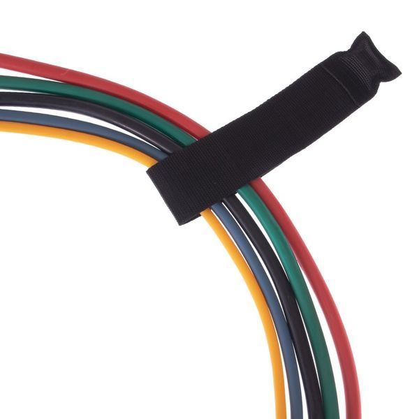 Эспандер многофункциональный для фитнеса 5 жгутов Resistance Band SP-Sport FI-801 в чехле разноцветный FI-801 фото