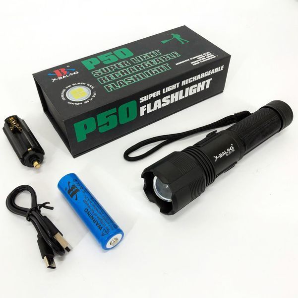 Фонарик ручной тактический Bailong BL-Z01-P50, сверхмощный фонарик, тактические фонари для охоты ws11293 фото