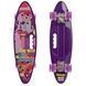 Пенни борд Penny Board круизер пластиковый со светящимися колесами и ручкой для переноски 24' SP-Sport HB-31B-4 фиолетовый HB-31B-4 фото 1