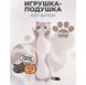 Мягкая плюшевая игрушка Длинный Кот Батон котейка-подушка 50 см. Цвет: серый ws71863-1 фото 6