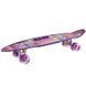 Пенни борд Penny Board круизер пластиковый со светящимися колесами и ручкой для переноски 24' SP-Sport HB-31B-4 фиолетовый HB-31B-4 фото 2