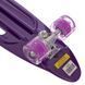 Пенни борд Penny Board круизер пластиковый со светящимися колесами и ручкой для переноски 24' SP-Sport HB-31B-4 фиолетовый HB-31B-4 фото 4