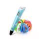 3D ручка Smart 3D Pen 2 c LCD дисплеем, Интересная ручка 3д для детей, Оригинальная. Цвет: голубой ws78385-1 фото 10