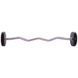 Штанга нерозбірна з фіксованою вагою вигнута поліуретанова Zelart Urethane Barbell TA-2690-20 довжина-104см 20кг чорний-салатовий TA-2690-20 фото 2