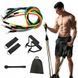 Еспандер гума для зарядок exercise pipe, еспандер гумовий джгут вправи, Фітнес гумки 5 в 1 ws79339 фото 15