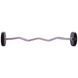 Штанга нерозбірна з фіксованою вагою вигнута поліуретанова Zelart Urethane Barbell TA-2690-20 довжина-104см 20кг чорний-салатовий TA-2690-20 фото 3
