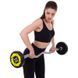 Штанга нерозбірна з фіксованою вагою вигнута поліуретанова Zelart Urethane Barbell TA-2690-20 довжина-104см 20кг чорний-салатовий TA-2690-20 фото 7