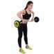 Штанга нерозбірна з фіксованою вагою вигнута поліуретанова Zelart Urethane Barbell TA-2690-20 довжина-104см 20кг чорний-салатовий TA-2690-20 фото 8