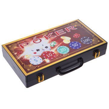 Набор для покера в пластиковом кейсе Poker game set Poker game set SP-Sport 300S-E 300 фишек 300S-E фото