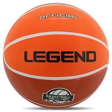Мяч баскетбольный резиновый Legend BR2861C №7 оранжевый BR2861C фото
