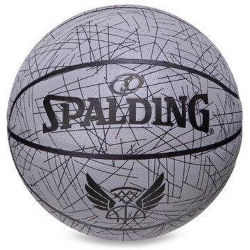 Мяч баскетбольный SPALDING TREND LINES 76911Y размер 7 серый 76911Y фото