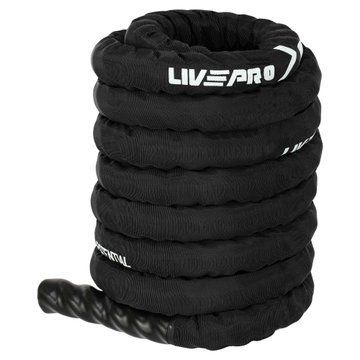 Канат для кроссфита в защитном рукаве BATTLE ROPE LiveUp LP8172-12 12м черный LP8172-12 фото